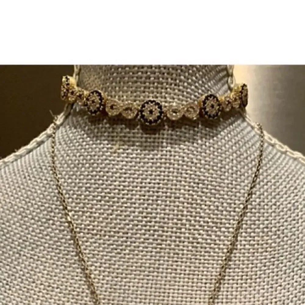 Gold Plated Sterling Silver Evil Eye Bracelet NWT